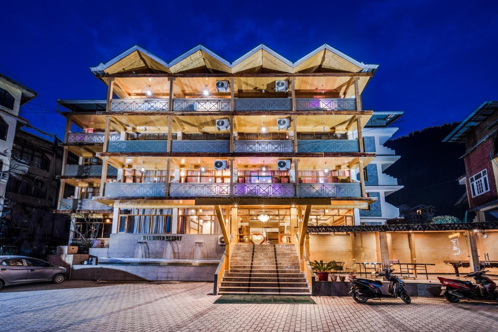 Hill River Resort - Central Heated & Air Cooled - Near Mall Road , Best Property Of Manali 2024- 2025 المظهر الخارجي الصورة